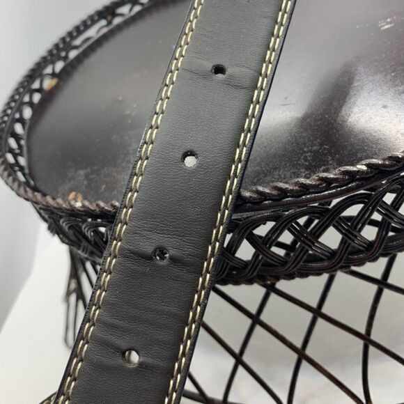 Wrangler Bonded Reversible Black/Brown Leather Belt   Size 28 - Picture 3 of 5